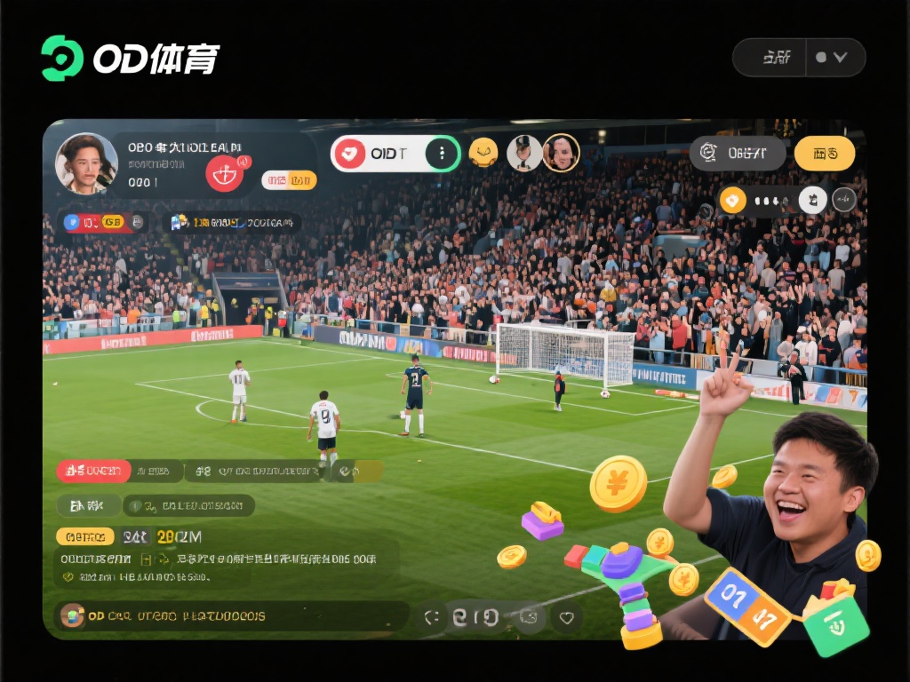 以最近的一场足球比赛为例，在OD体育平台上，数万名